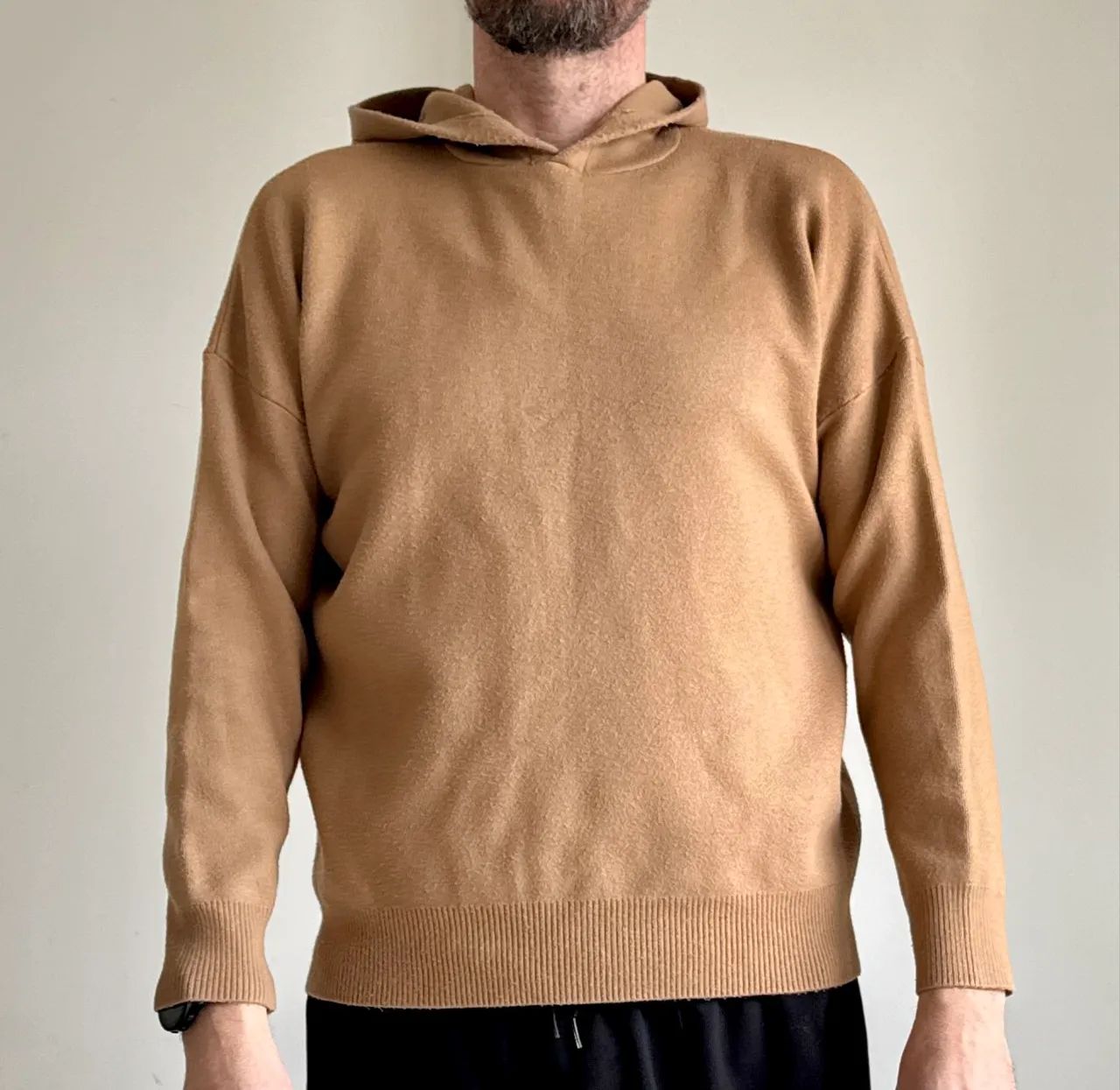BLUSA TRICÔ ZARA COM CAPUZ TAM M