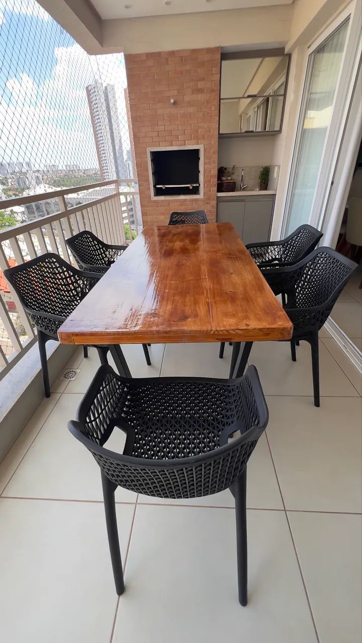 Mesa estilo industrial de jantar em Pinus - Foto 2