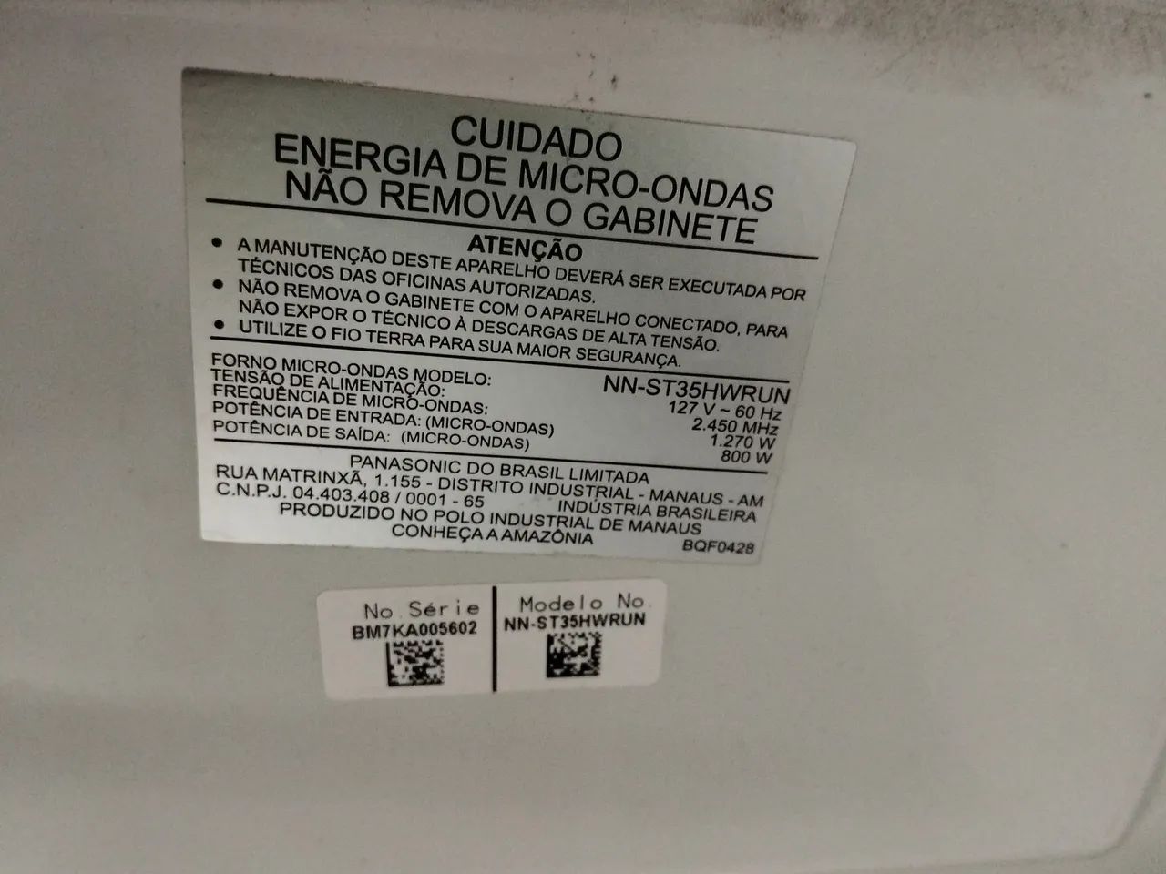Microondas Panasonic com defeito  - Foto 4