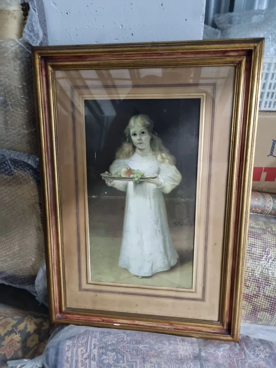 Quadro Alemão "A pequena Eva" 