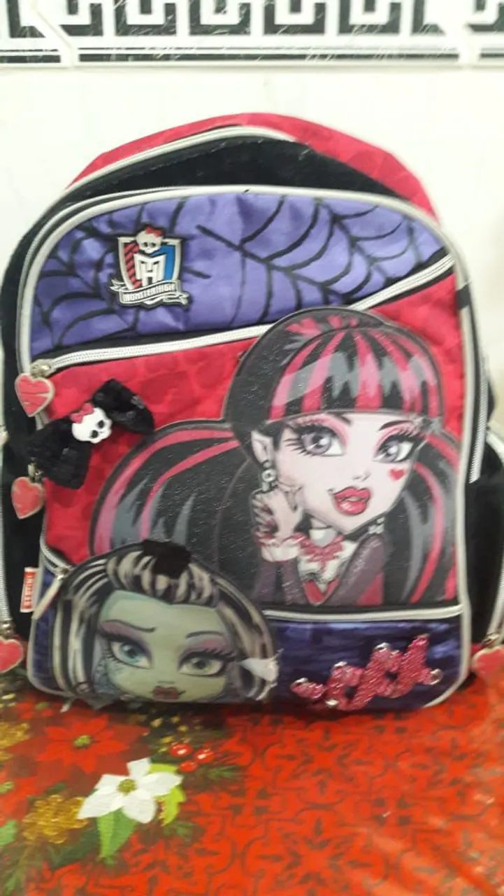 Mochila e lancheira monster high 