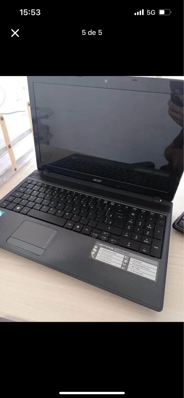 Notebook da Acer - Usado e funcionando perfeitamente  - Foto 3