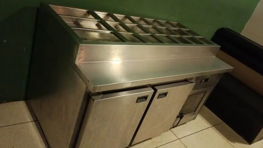 Balcão Refrigerado em Inox  poke Profissional