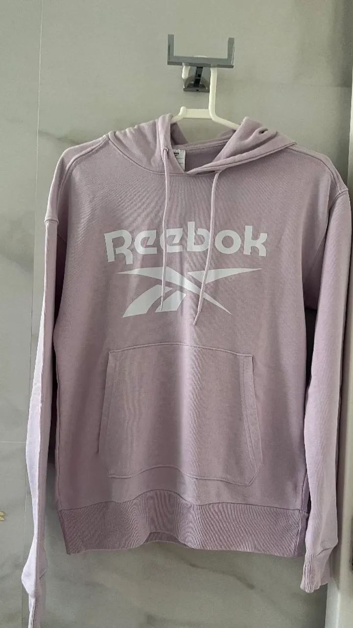 casaco moletom fechado reebok - Foto 2