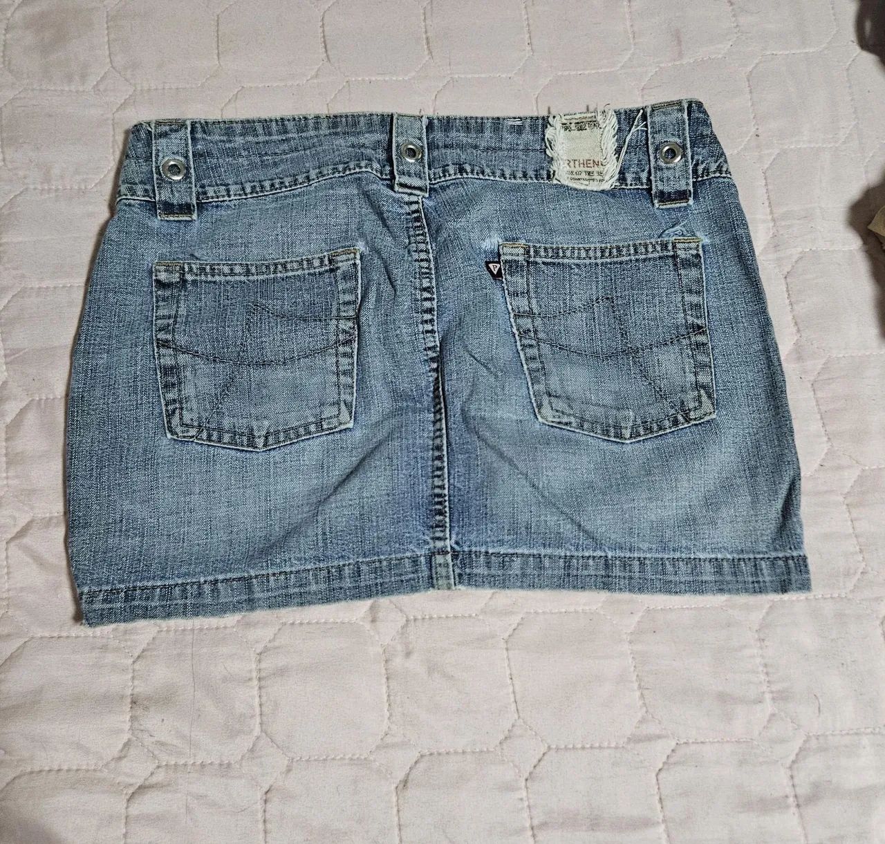 Saia jeans feminina  - Foto 2