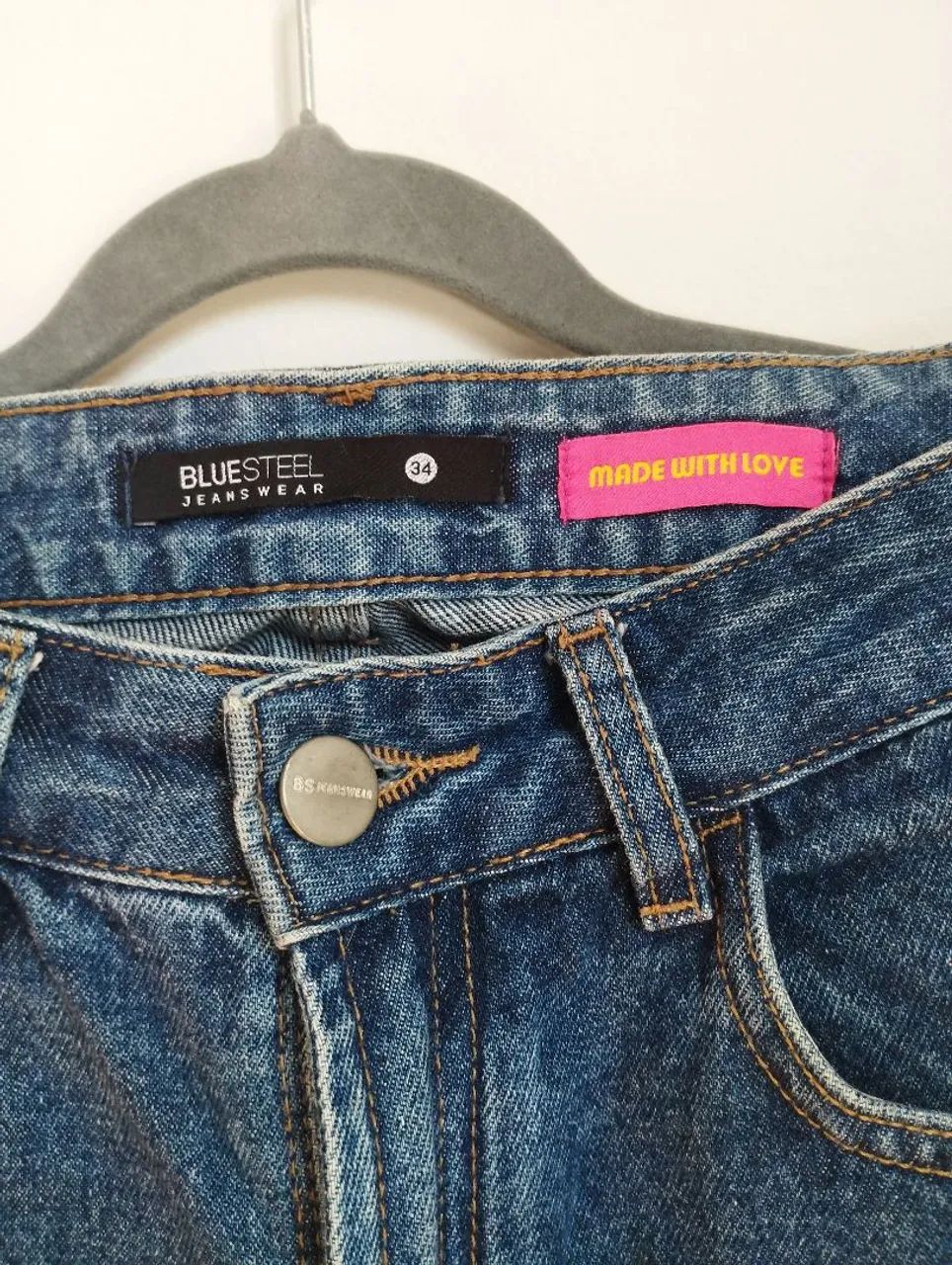 Calça feminina mom jeans Tam 34 - Foto 3