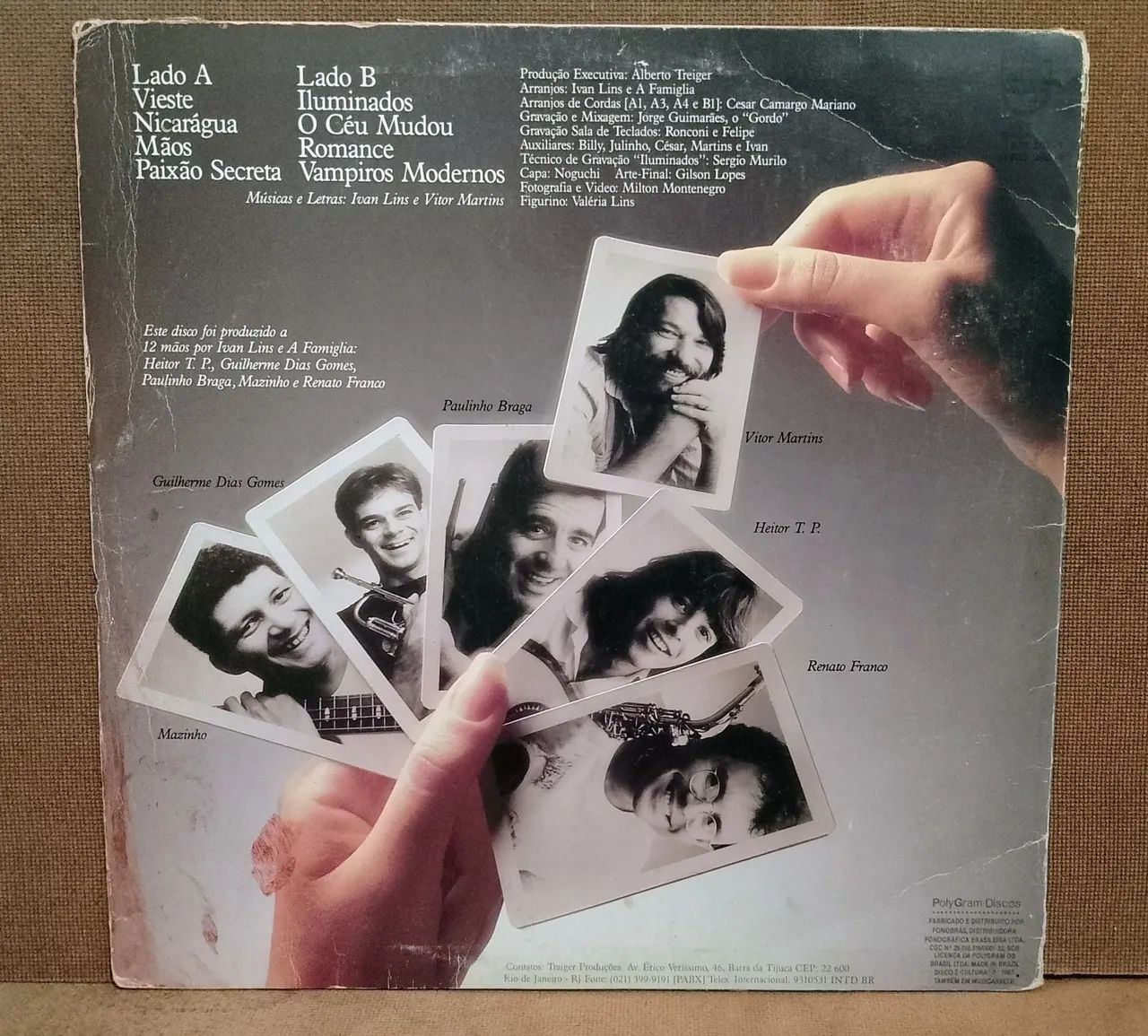 Lp Ivan Lins - Mãos/Com encarte/1987/Muito bom  - Foto 5