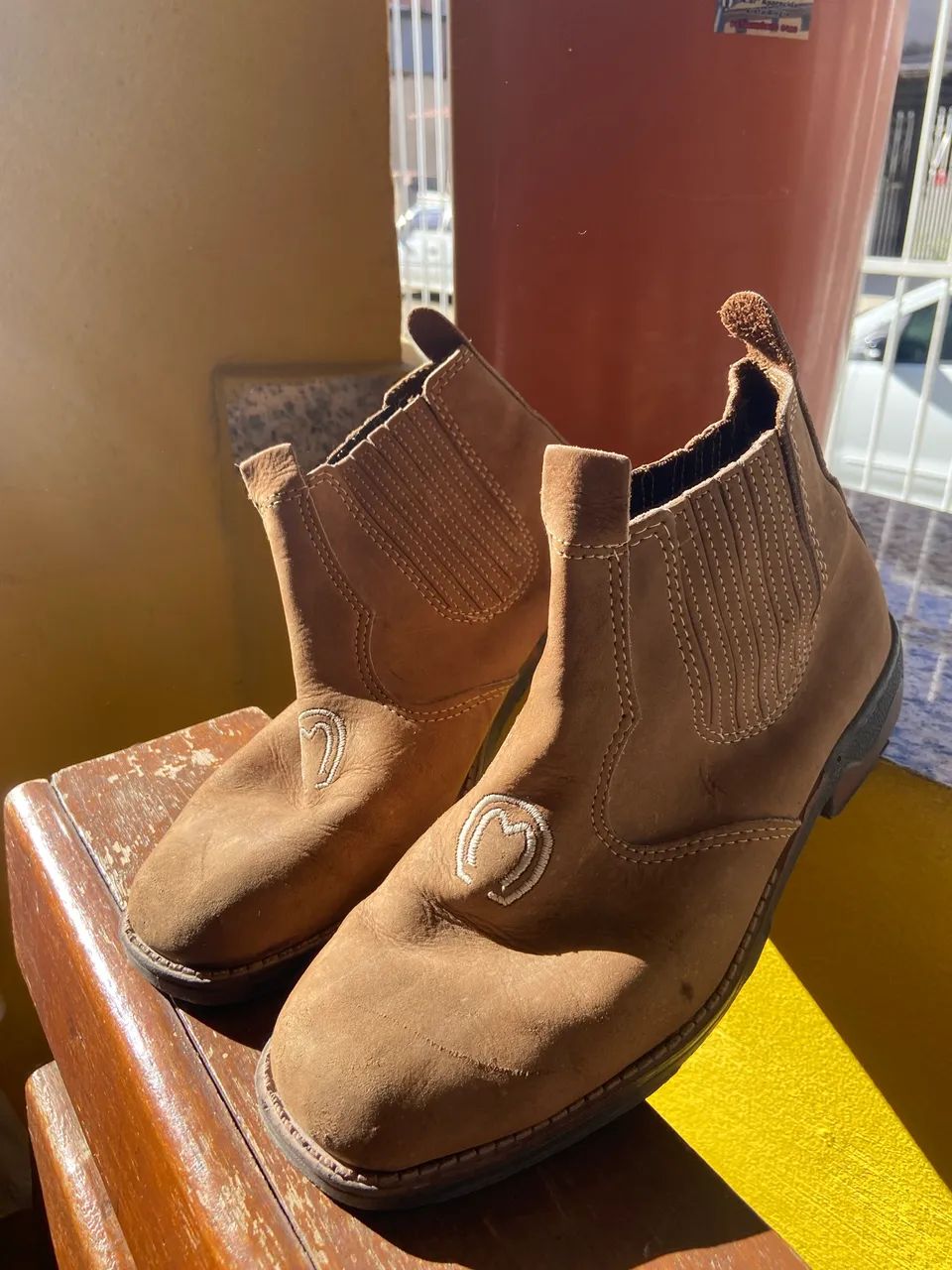 Bota de couro 