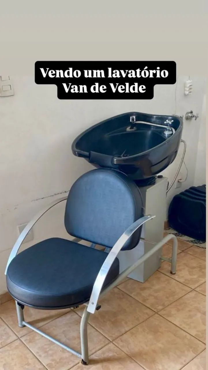 Lavatório Van de Velde / Cadeira corte cabeleireira 