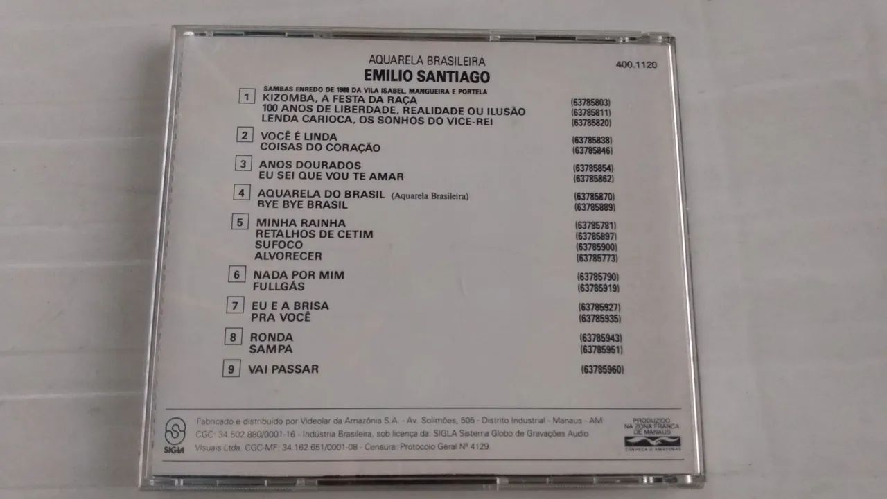 CD original Emílio Santiago ótimo estado.  - Foto 5