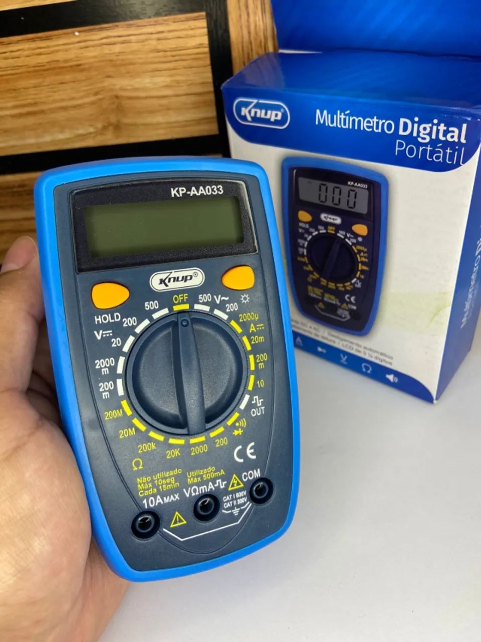 MULTÍMETRO DIGITAL PORTÁTIL Knup KP-AA033 an02