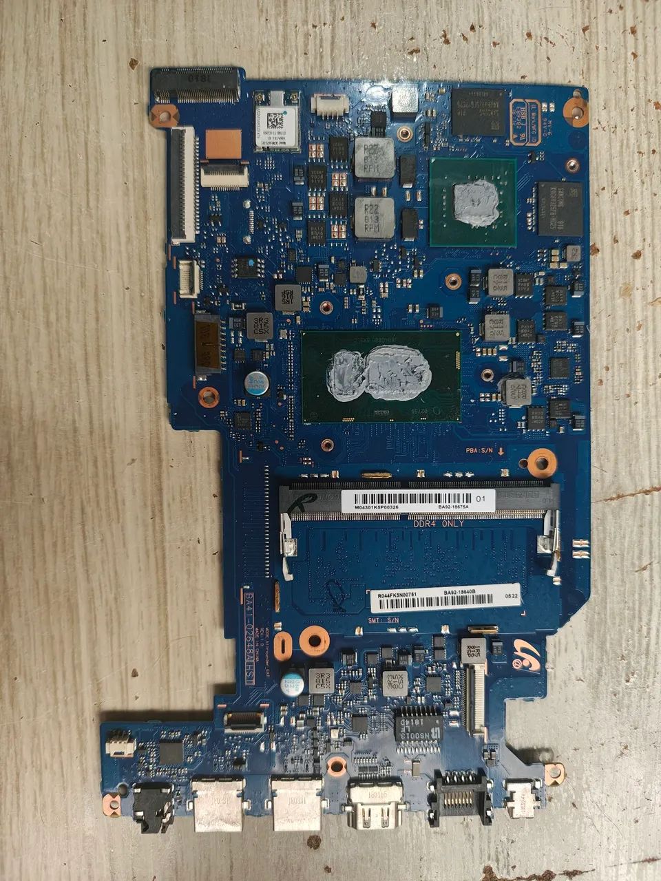 Placa mãe Not Samsung Expert X55 com defeito 