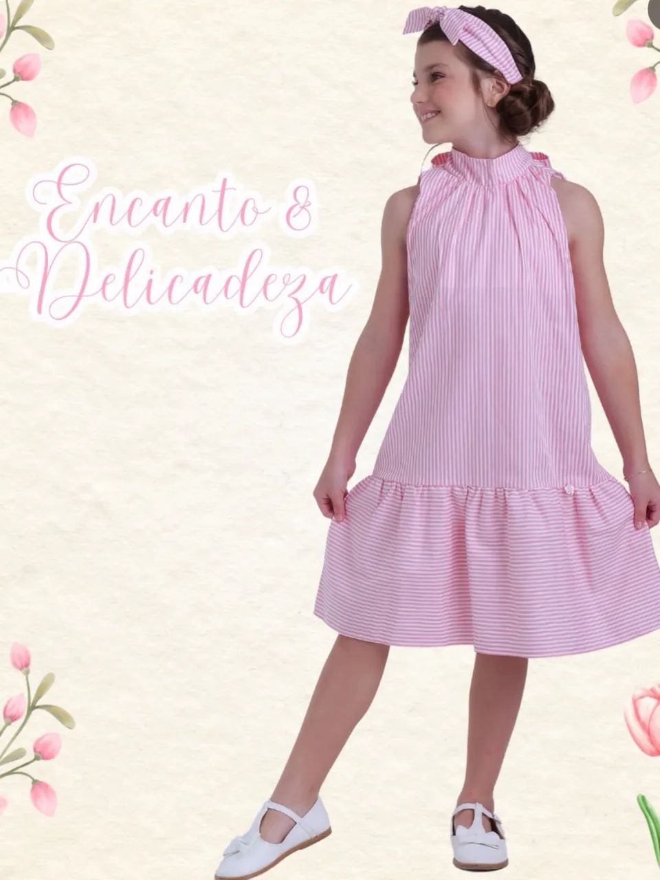 Vestido 100% algodão 
