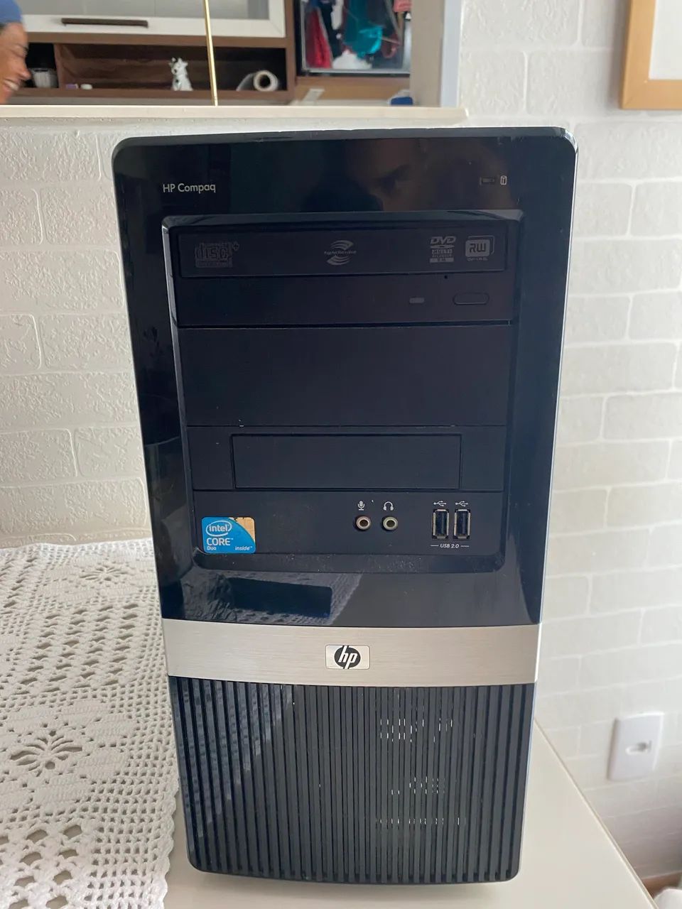 Computador HP Compaq Intel Core Duo, com SSD recém trocado de 240 GB