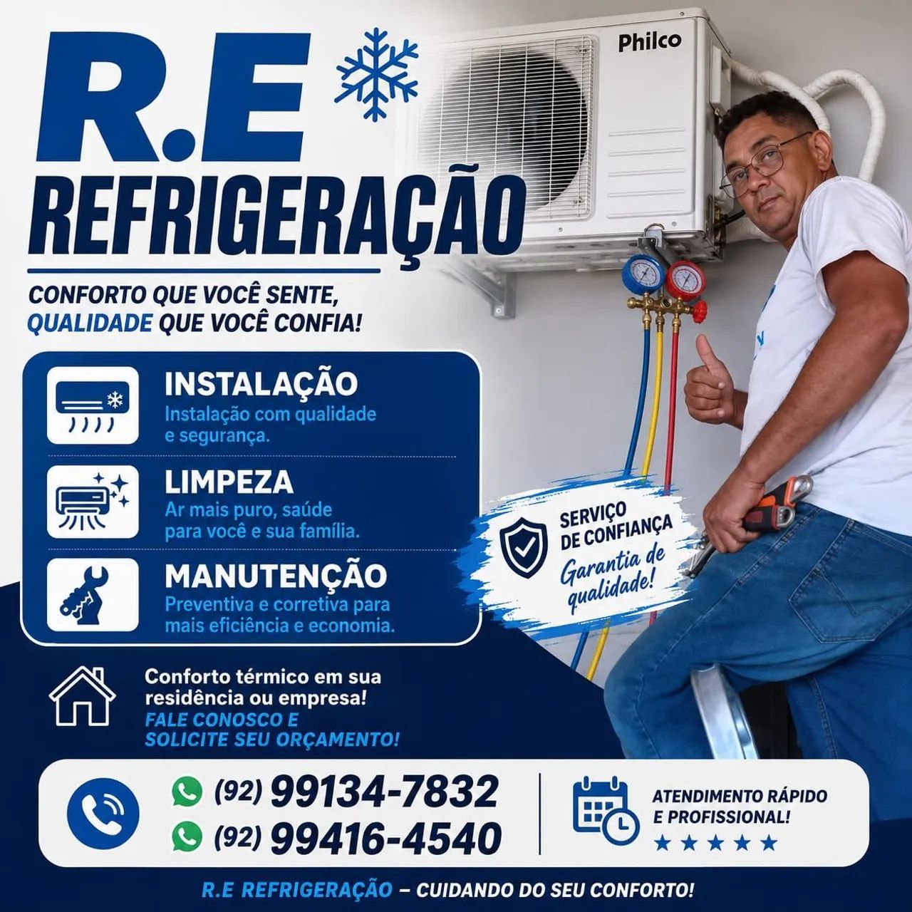 Serviço em refrigeração