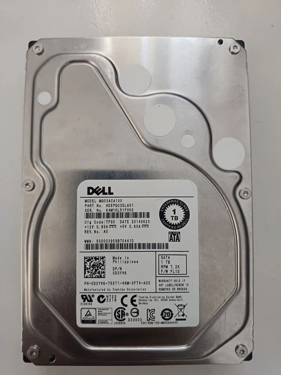 Hd Dell 1TB SAS 6Gbps cftv dvr nvr cpu  servidores  - Foto 5