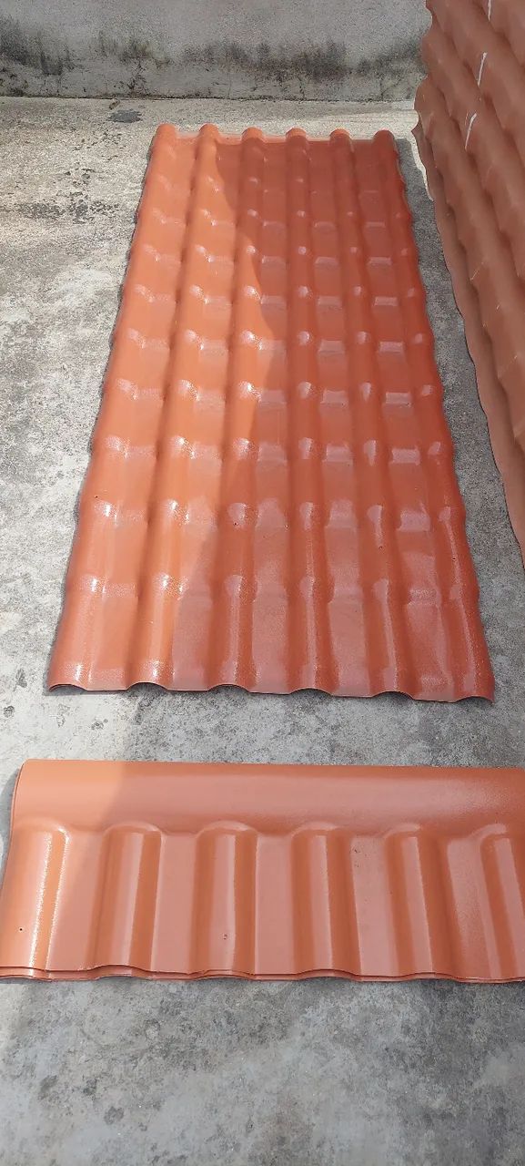 Selling 3 Colonial-Style PVC Roof Tiles + 3 Colonial-Style PVC Ridge Caps