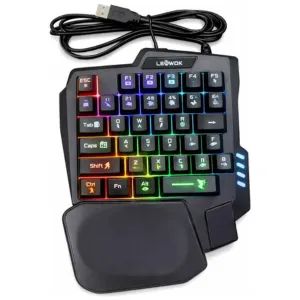 Single-Hand Gaming Keyboard USB RGB