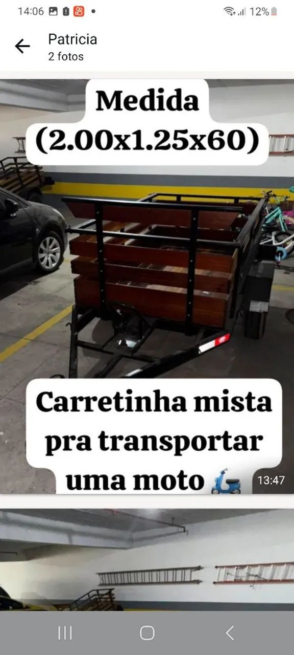 Carretinhas madeira Ypê - Foto 4
