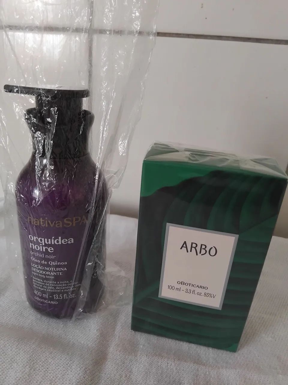 perfume e hidratante 