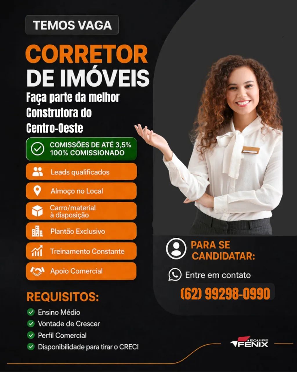 Vaga para Corretor de Imoveis