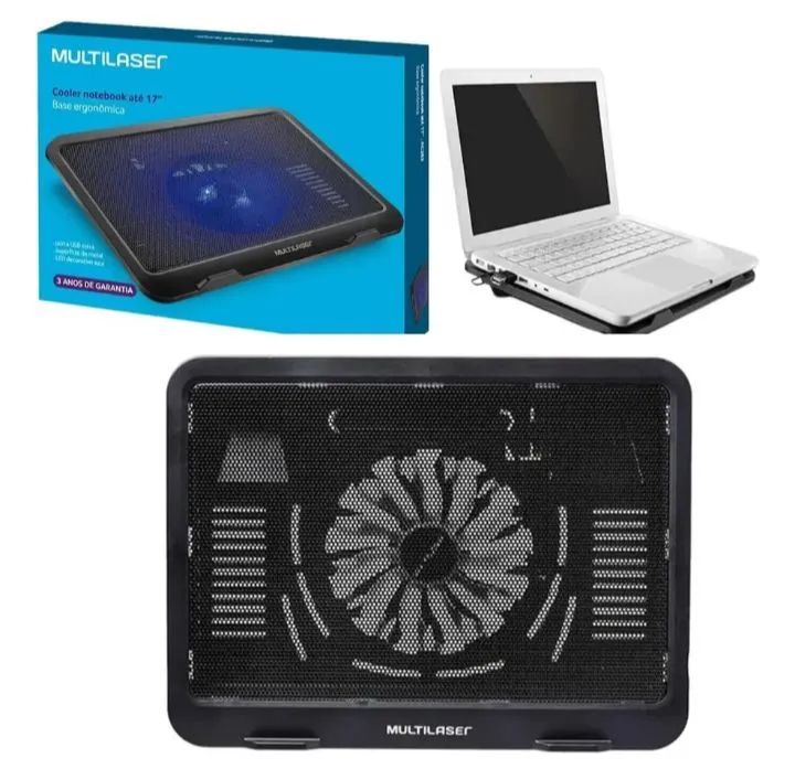 Base Cooler para Notebook Multilaser até 17" - - Foto 3