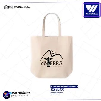 ECOBAG PERSONALIZADA - 33 CM X 37 CM