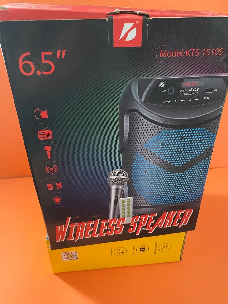 Caixa de Som Bluetooth KTS-1510S com Microfone - Foto 3