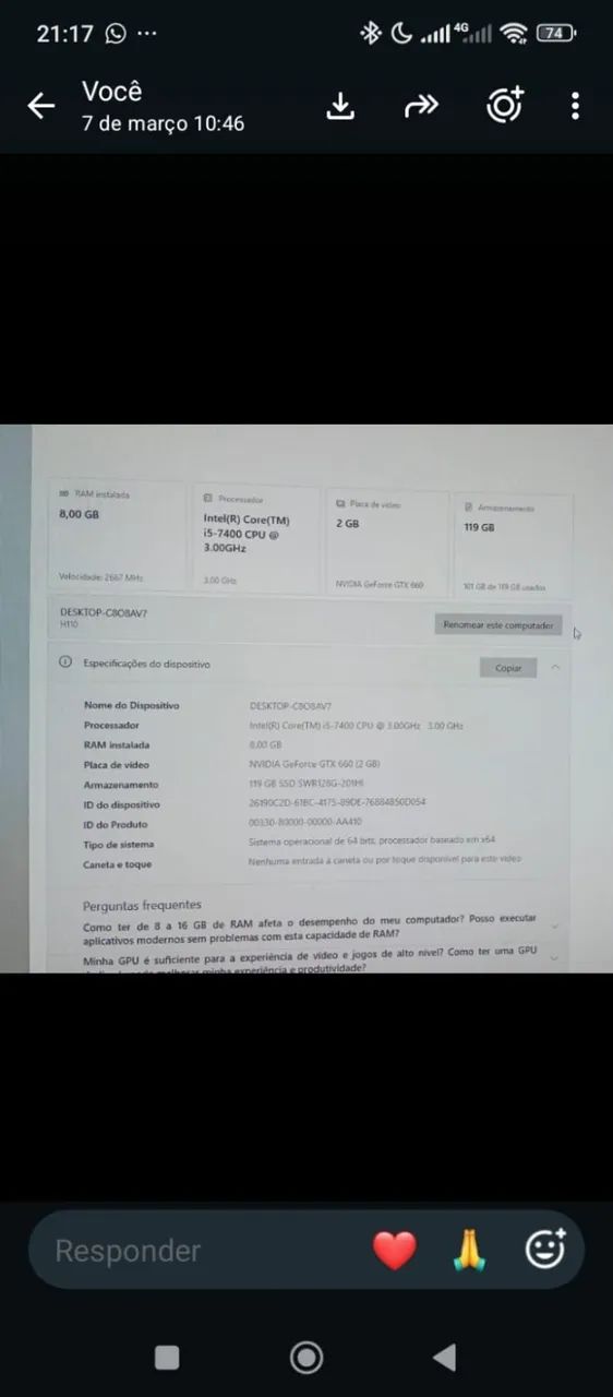TROCO PC POR PLACA DE VÍDEO