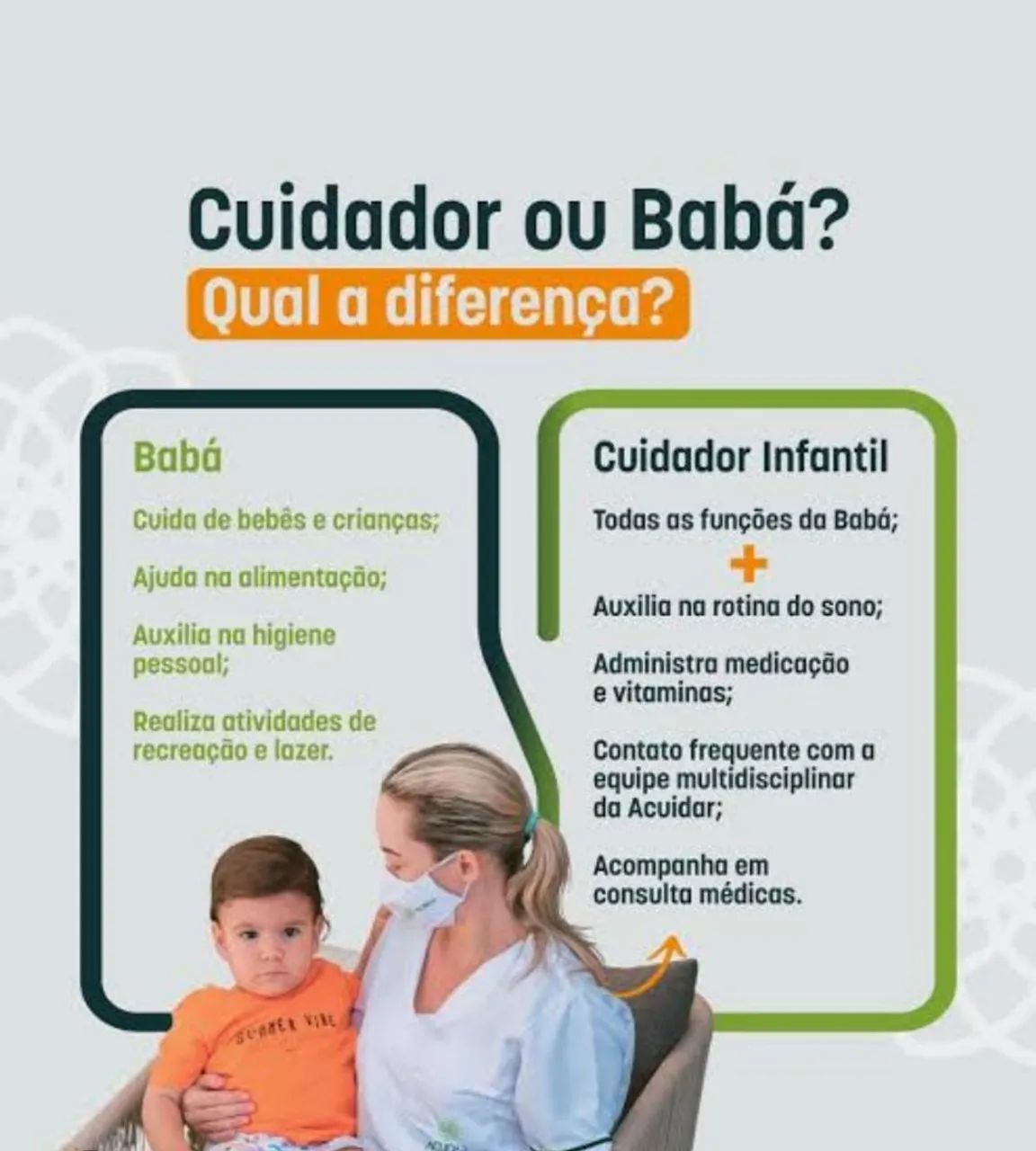 Cuidadora de criança 
