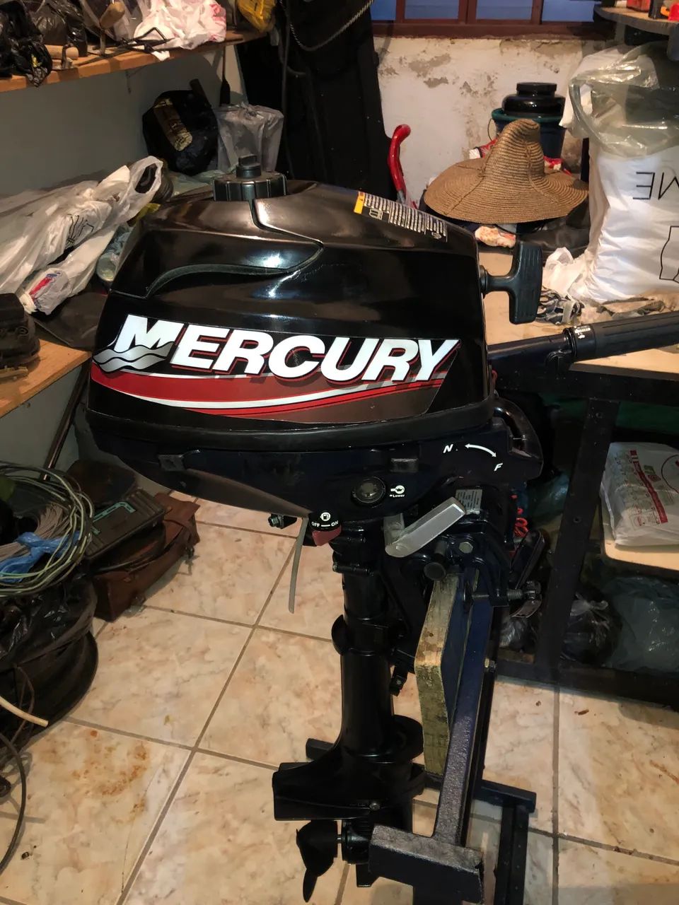 Motor de popa,  3.5 HP 4 tempo mercury - Foto 5