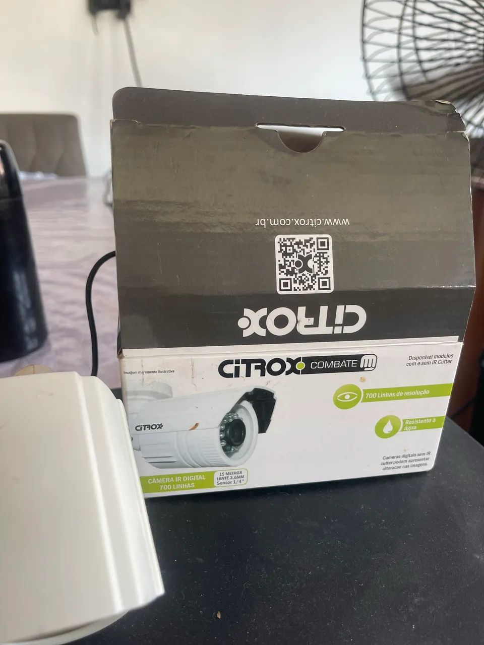 Kit CFTV Completo - 2 Câmeras de Segurança Citrox + Gravador DVR Giga