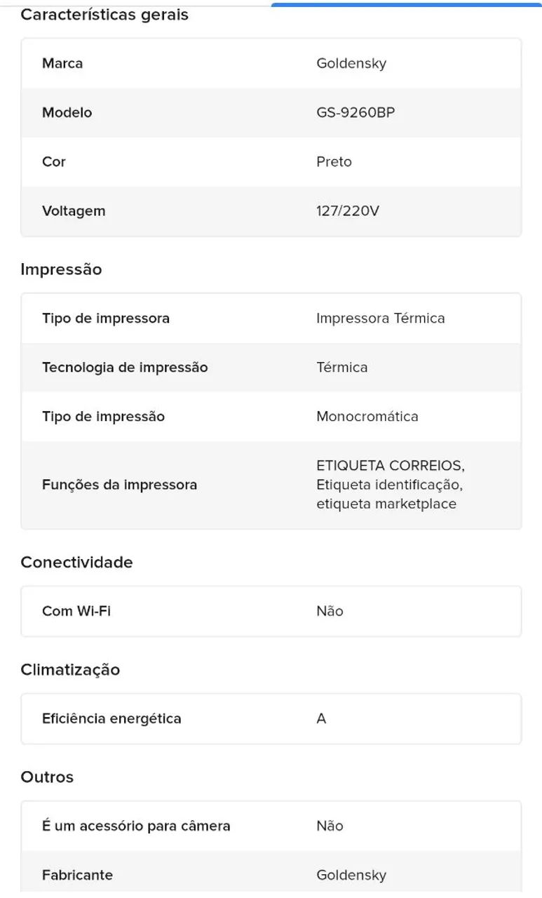 Impressora Slim Etiqueta 110mm USB - Foto 5