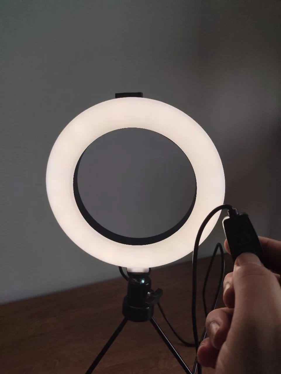 Ring Light e abajur de mesa - Foto 4
