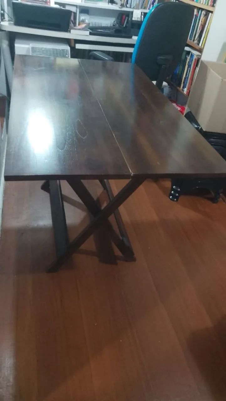 Mesa de jantar madeira dobrável  - Foto 2