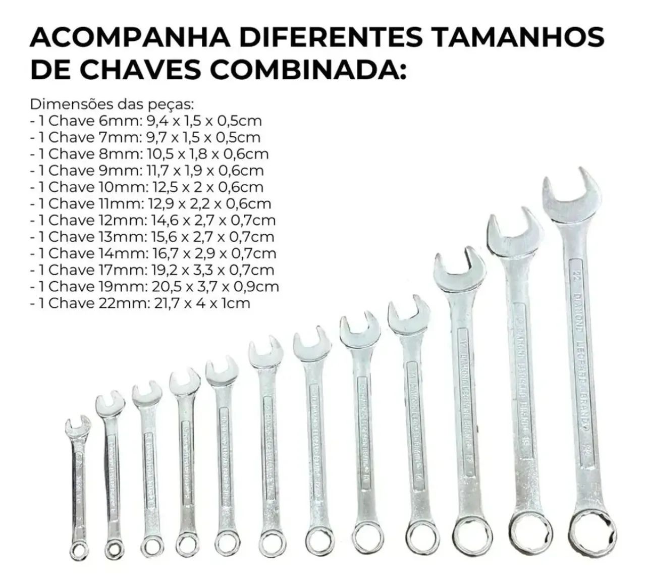 OFERTA - Jogo de chave combinada e kit de Soquetes e Bits com catraca - Ferramentas  - Foto 5