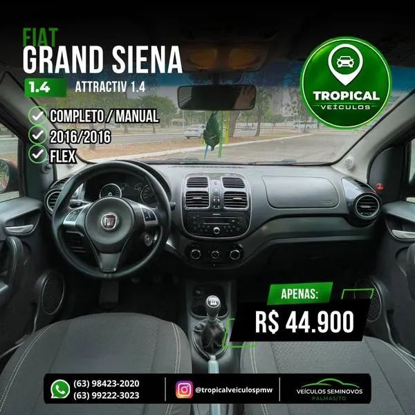 Fiat Siena Attractive 1.4 Fire Flex 8V 4P 2016 - Foto 5