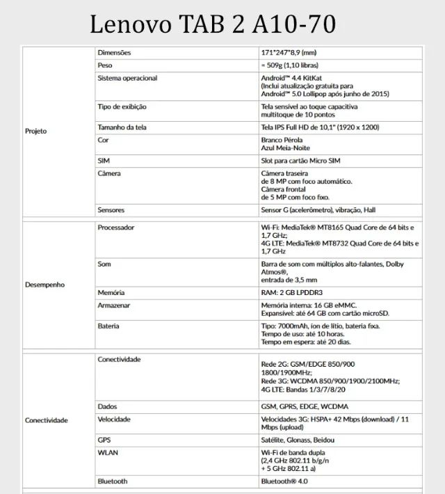 Tablet Tab 2 A10-70 No Estado - Foto 4
