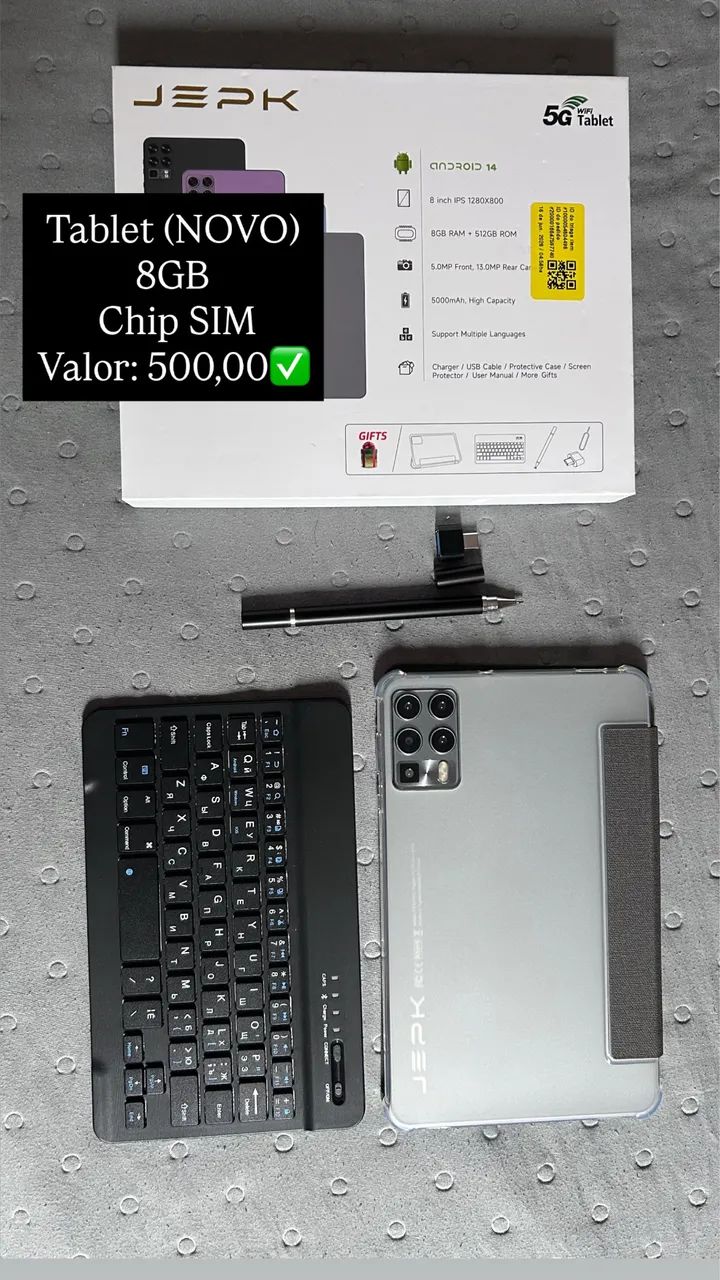 Tablet JEPK Android 8GB