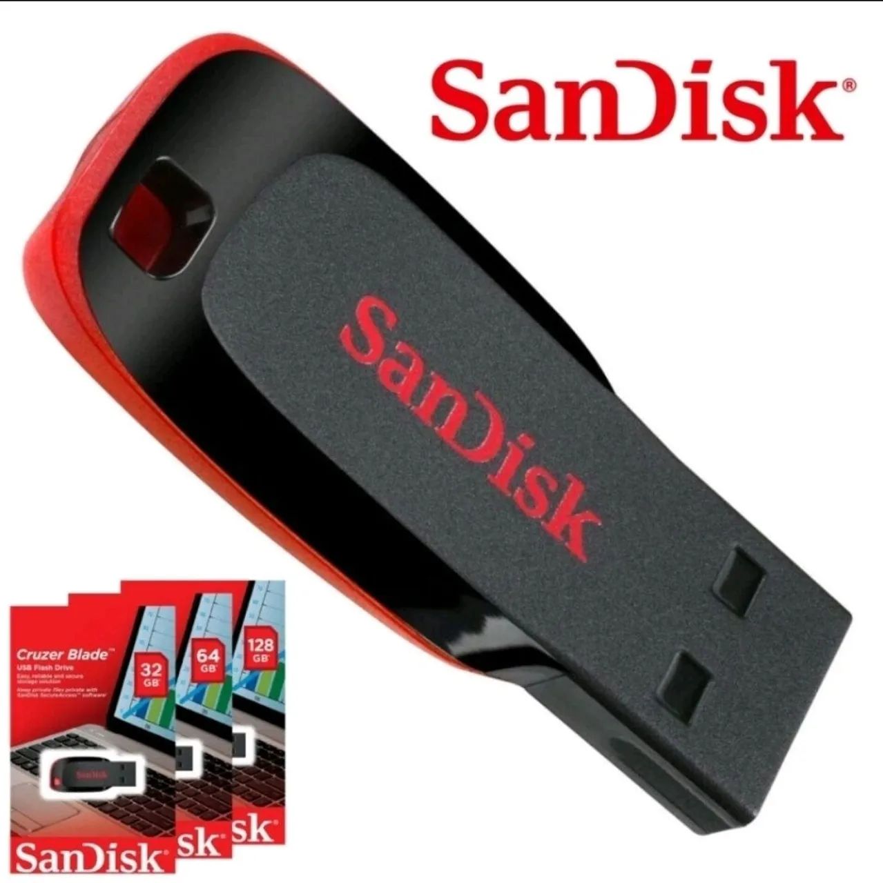 Pendrive sandisk 128gb cruzer blade 2.0 