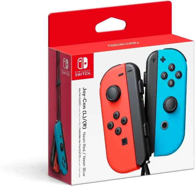 Nintendo Switch本体　箱無Joy-Con2セット Nintendo Switch Joy-Con Original Vermelho Azul Neon Sem Fio