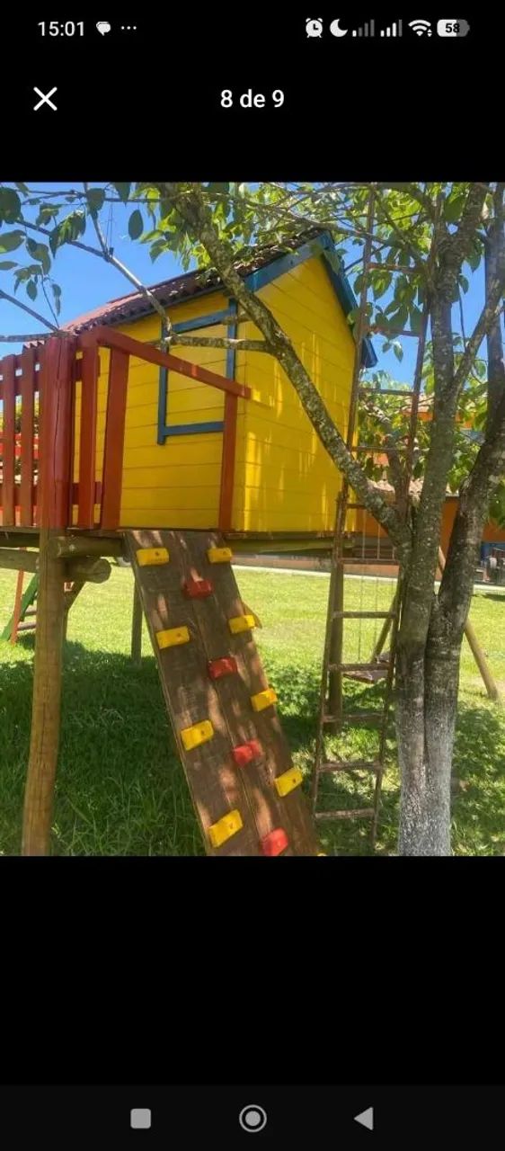 Playground com casinha elevada sob medida planejado  - Foto 5