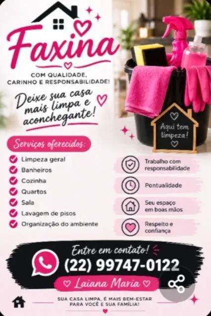 Faxina em geral 
