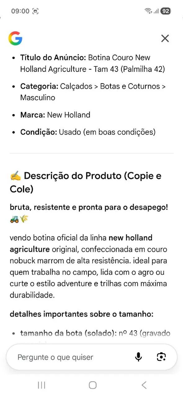 BOTA NEW HOLLAND N43 - Foto 5