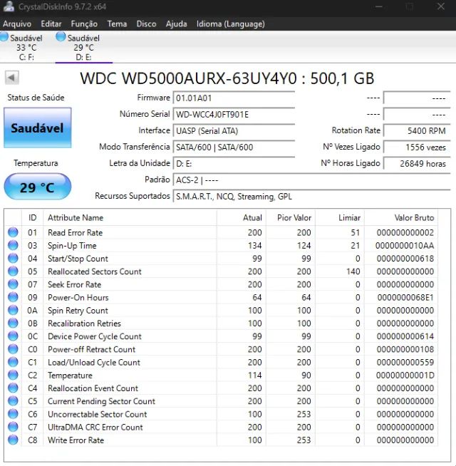 LOTE HDs western digital 100% saudaveis - Foto 5