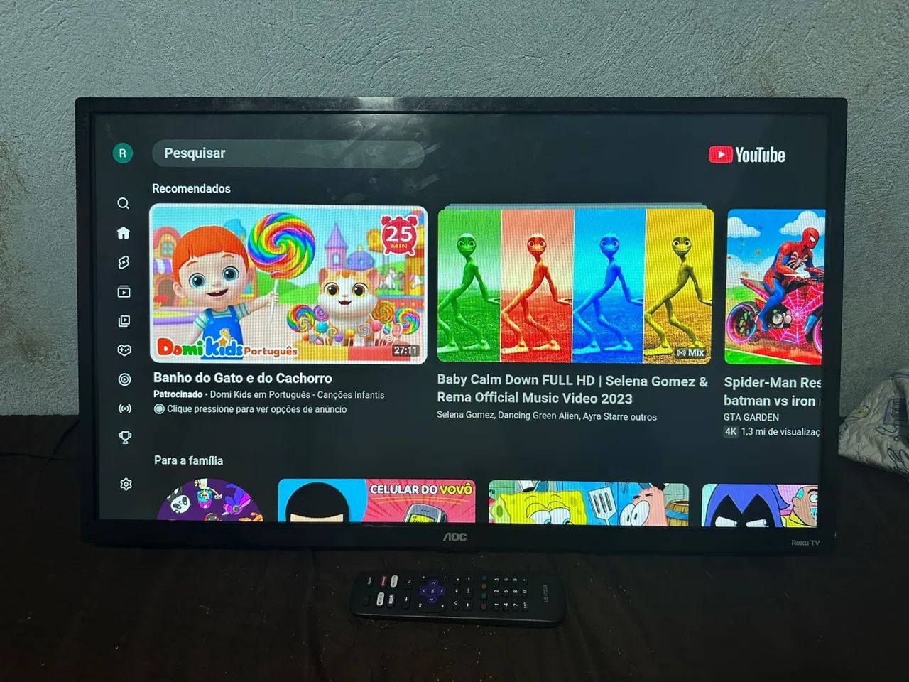 Tv aoc Roku smart 32 polegadas  - Foto 3