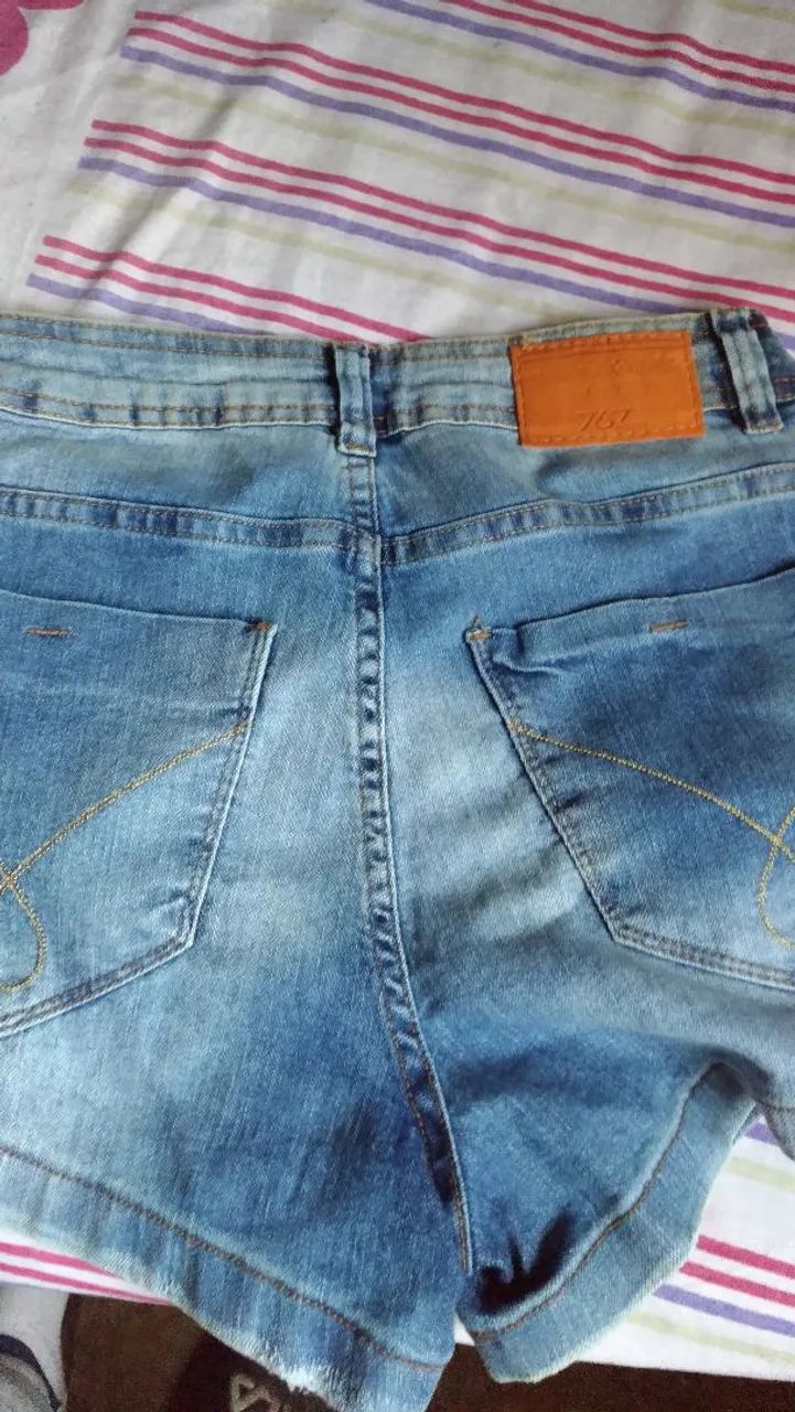 Shorts feminino 767 jeans nunca usado - Foto 3