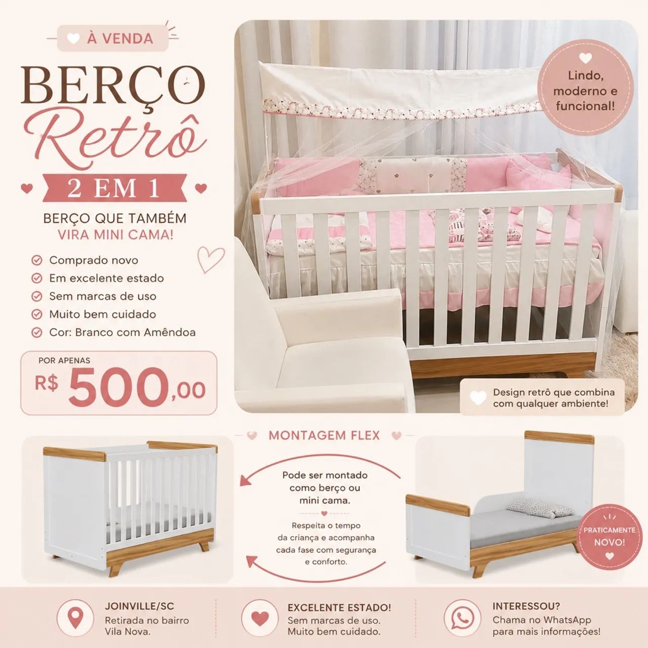 Berço Retrô 