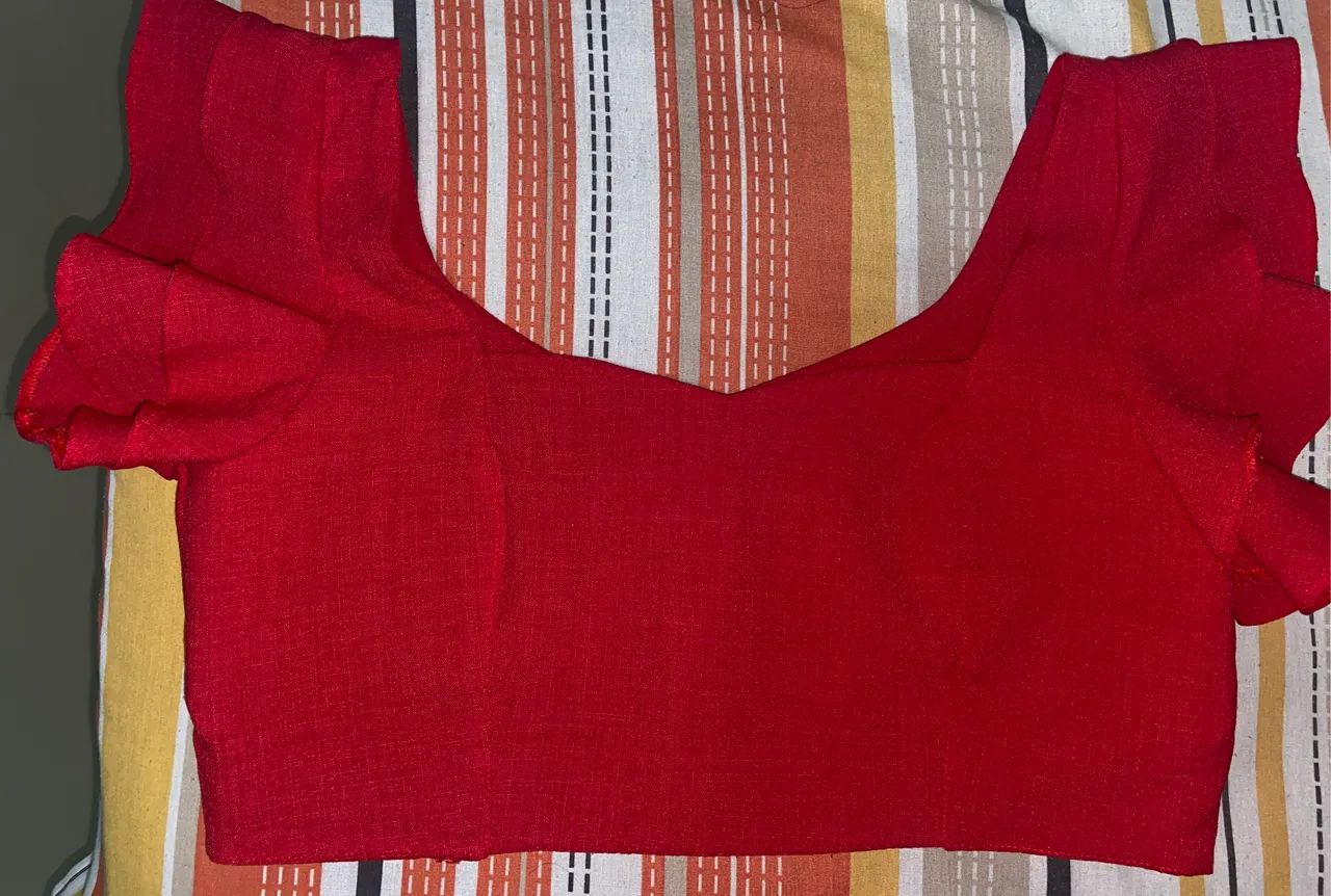 CROPPED FEMININO VERMELHO SHEIN