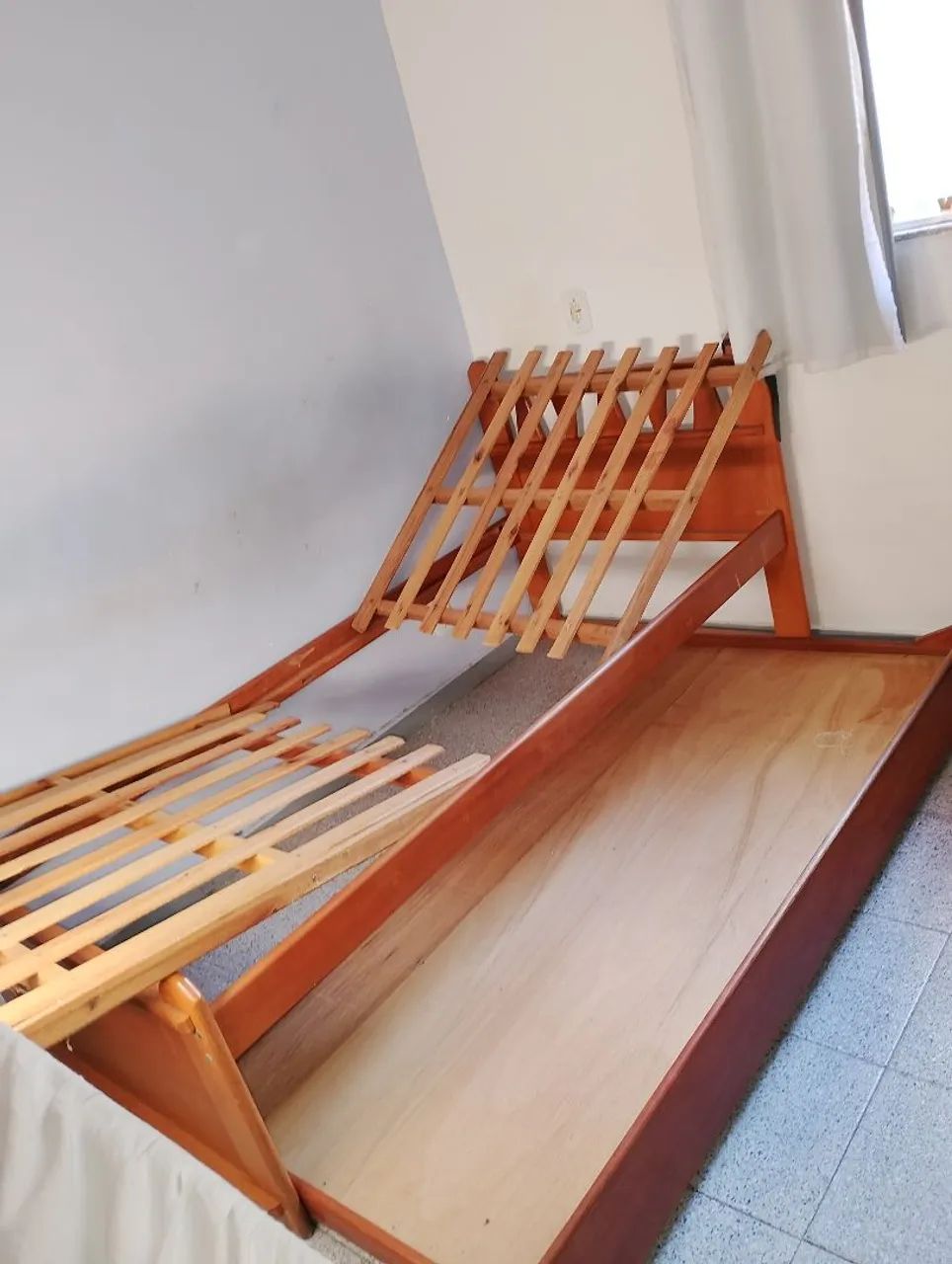 Bicama solteiro em madeira  - Foto 2
